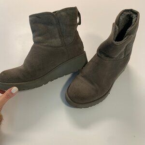 Ugg wedge grey booties
